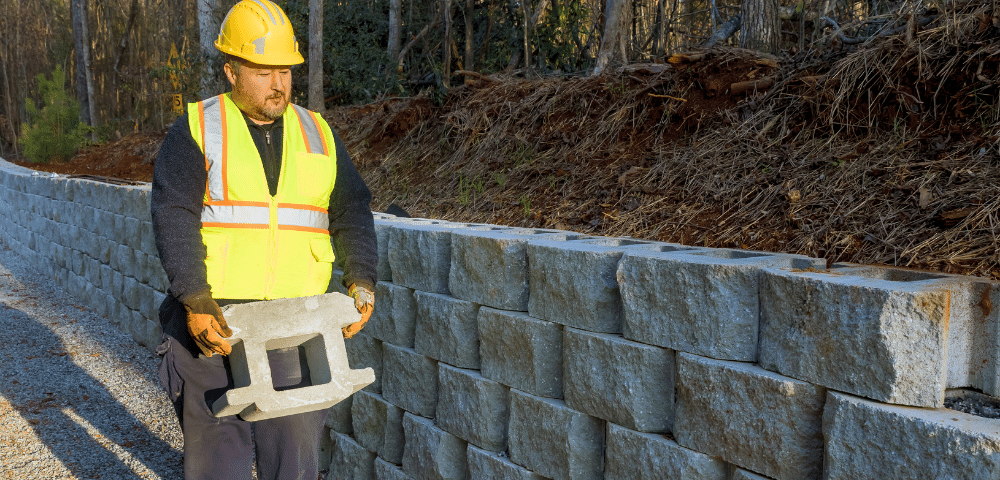 Large Concrete Blocks for Retaining Walls