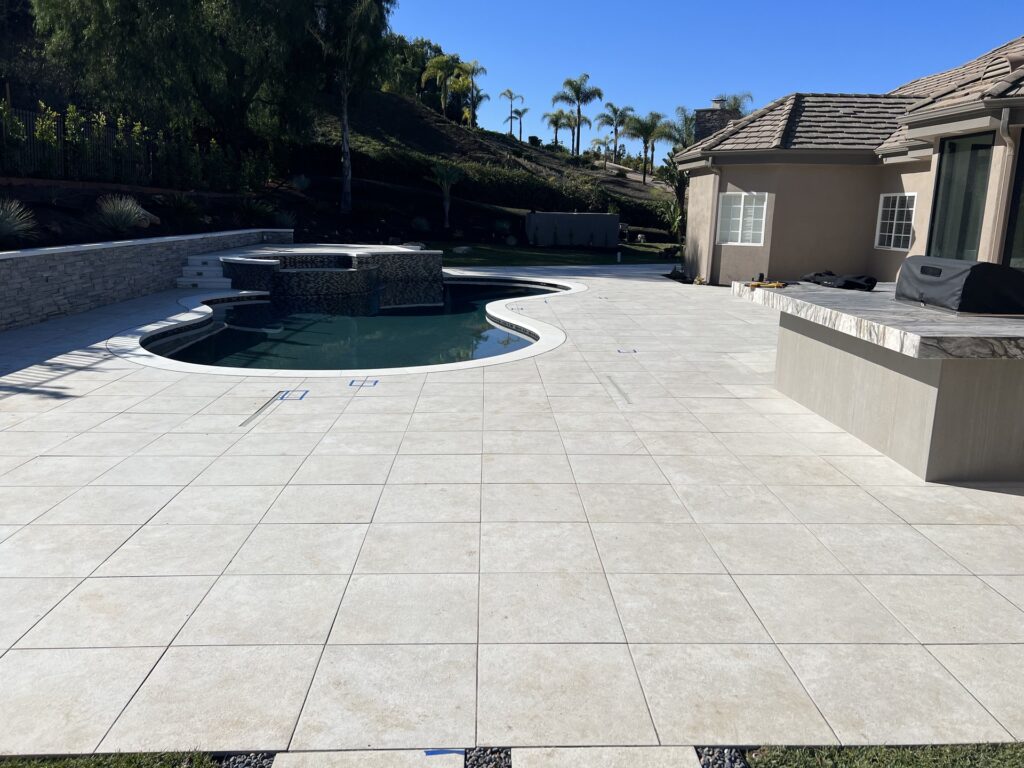 santa rosa valley hardscaping pavers and pool install
