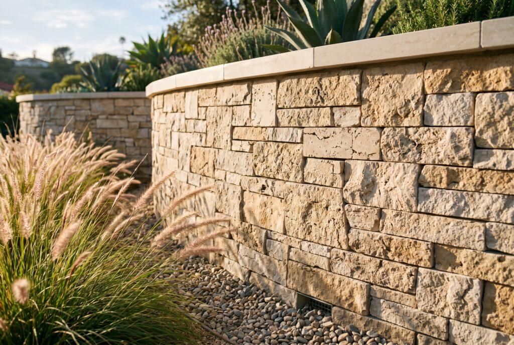 retaining wall by belgard