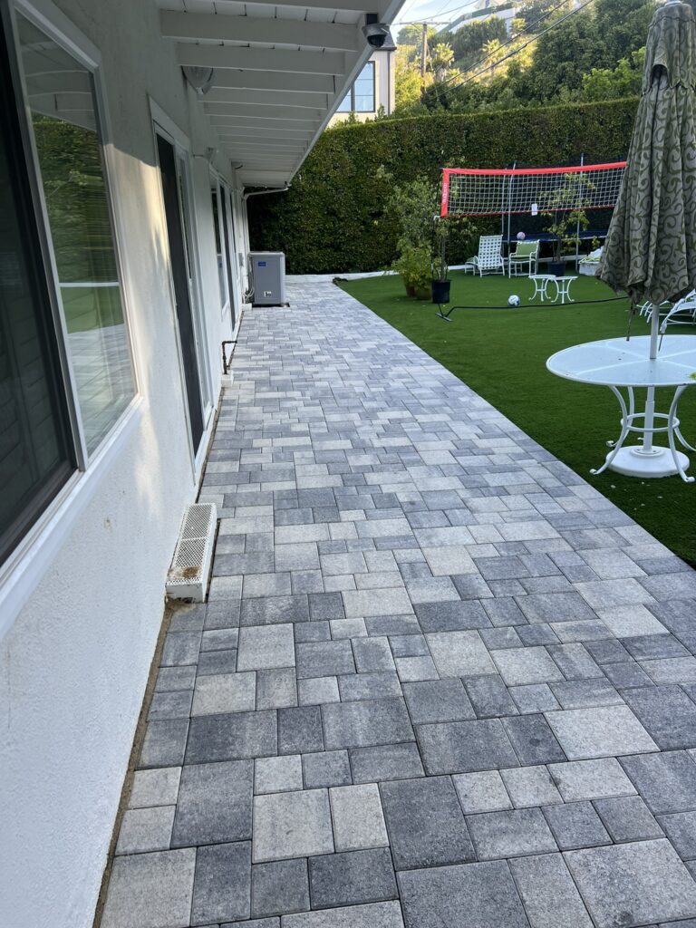 line of art construction inc paver installation