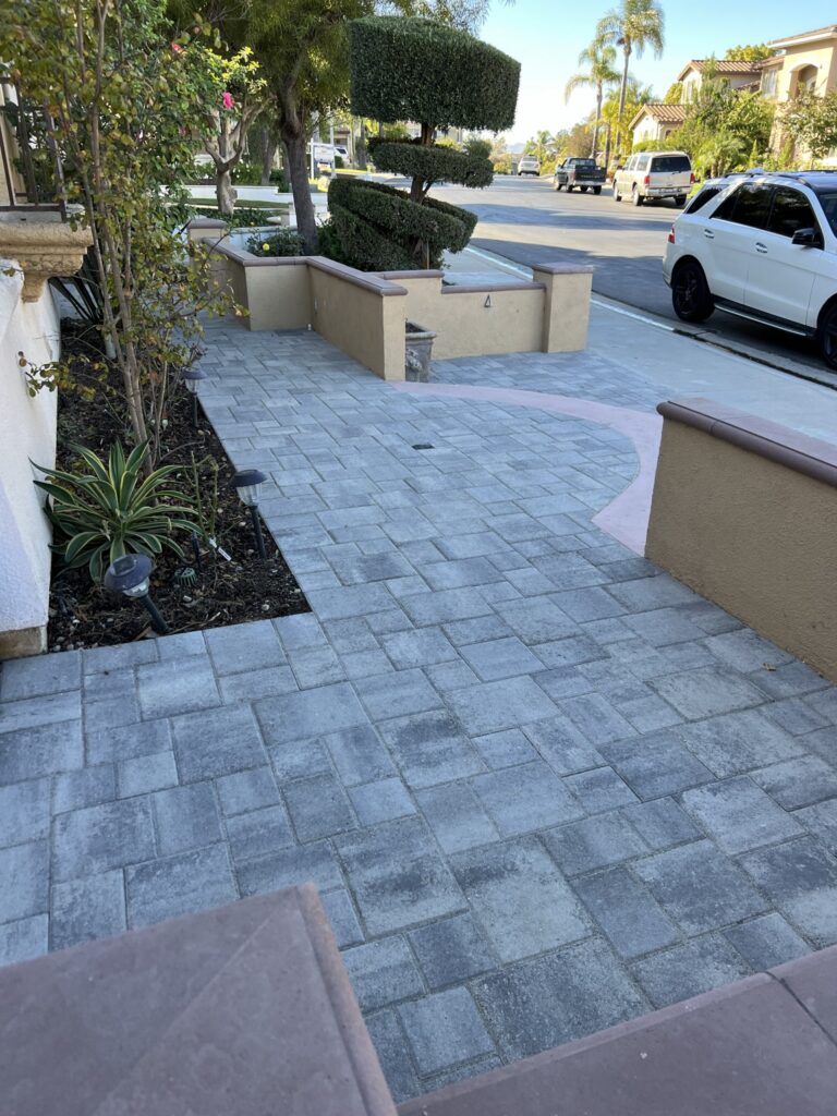 line of art construction inc front yard remodel